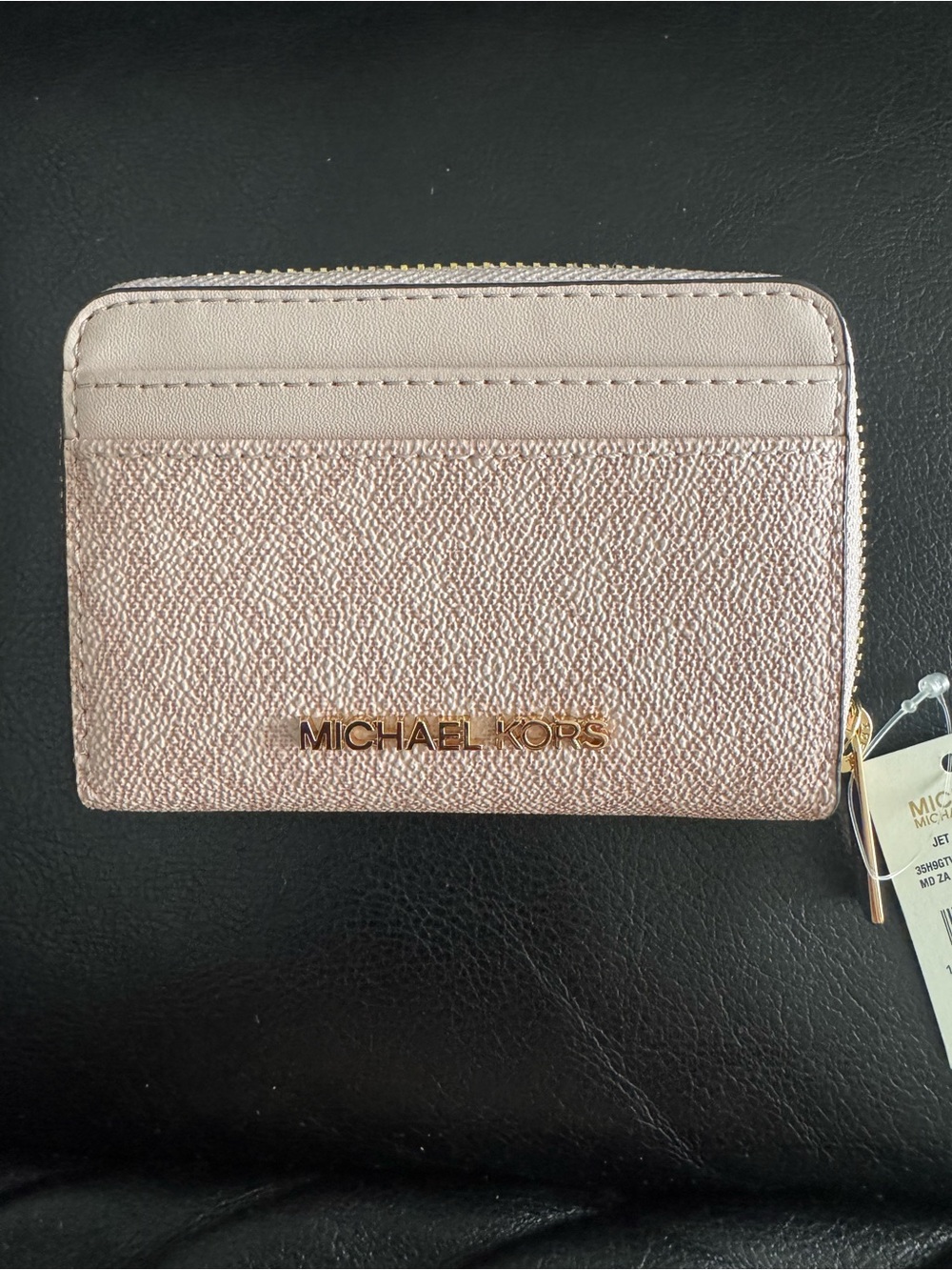 NEW Michael Kors Rose Gold Card Case Wallet